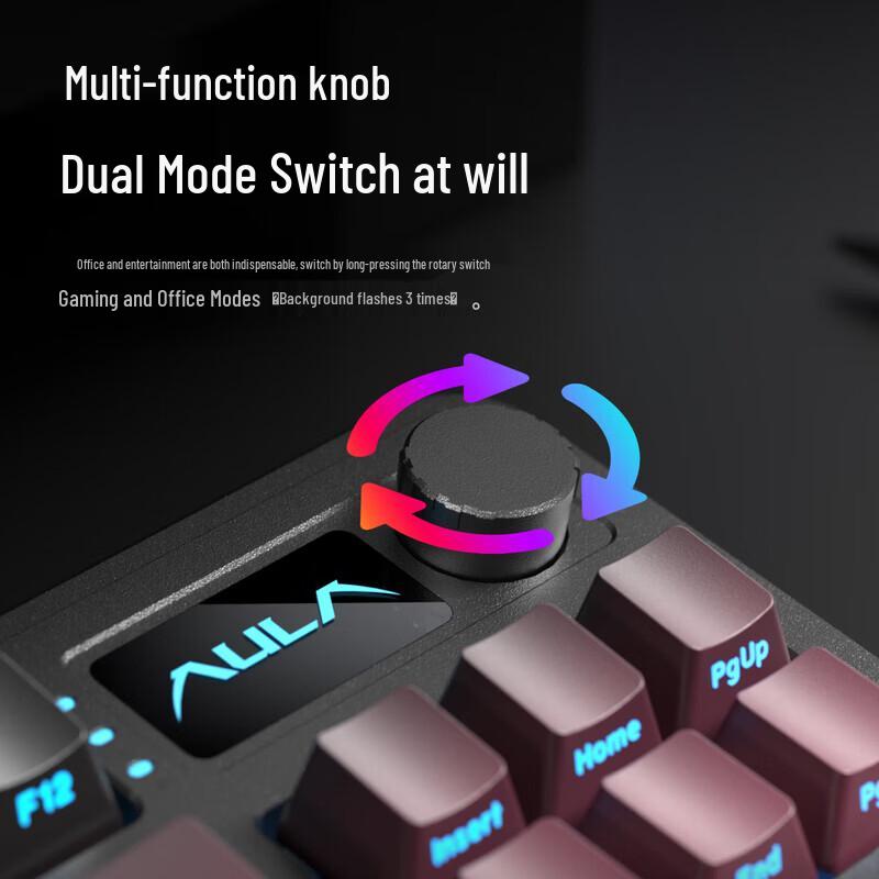 AULA S3187 87-Key Three-Mode Mechanical Keyboard