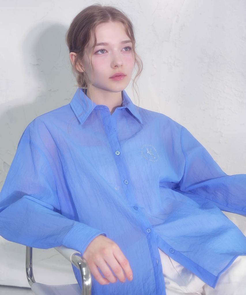VIVACIOUS Winnie Solid See-Through Shirt_4 Colors