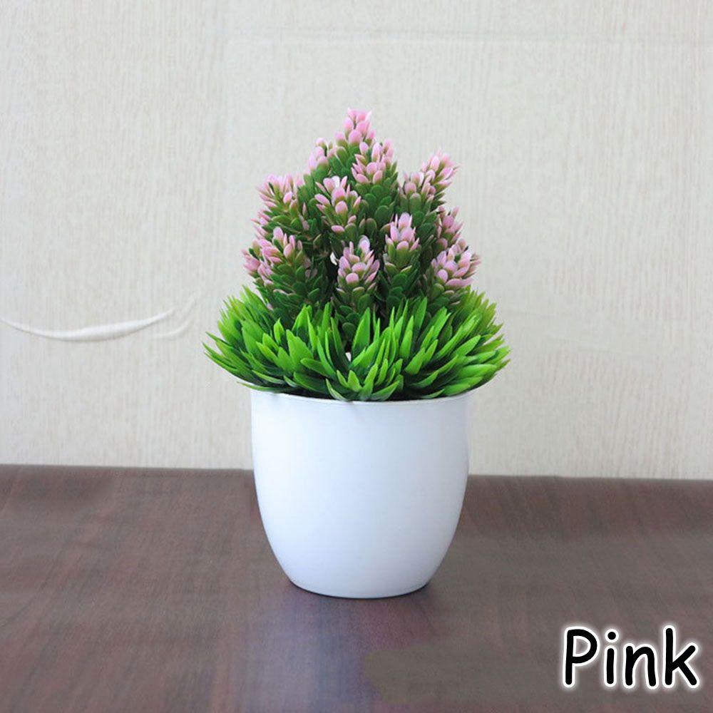 Wedding Desktop Ornament Christmas Plastic Plant Fake Potted Simulation Bonsai Artificial Flower