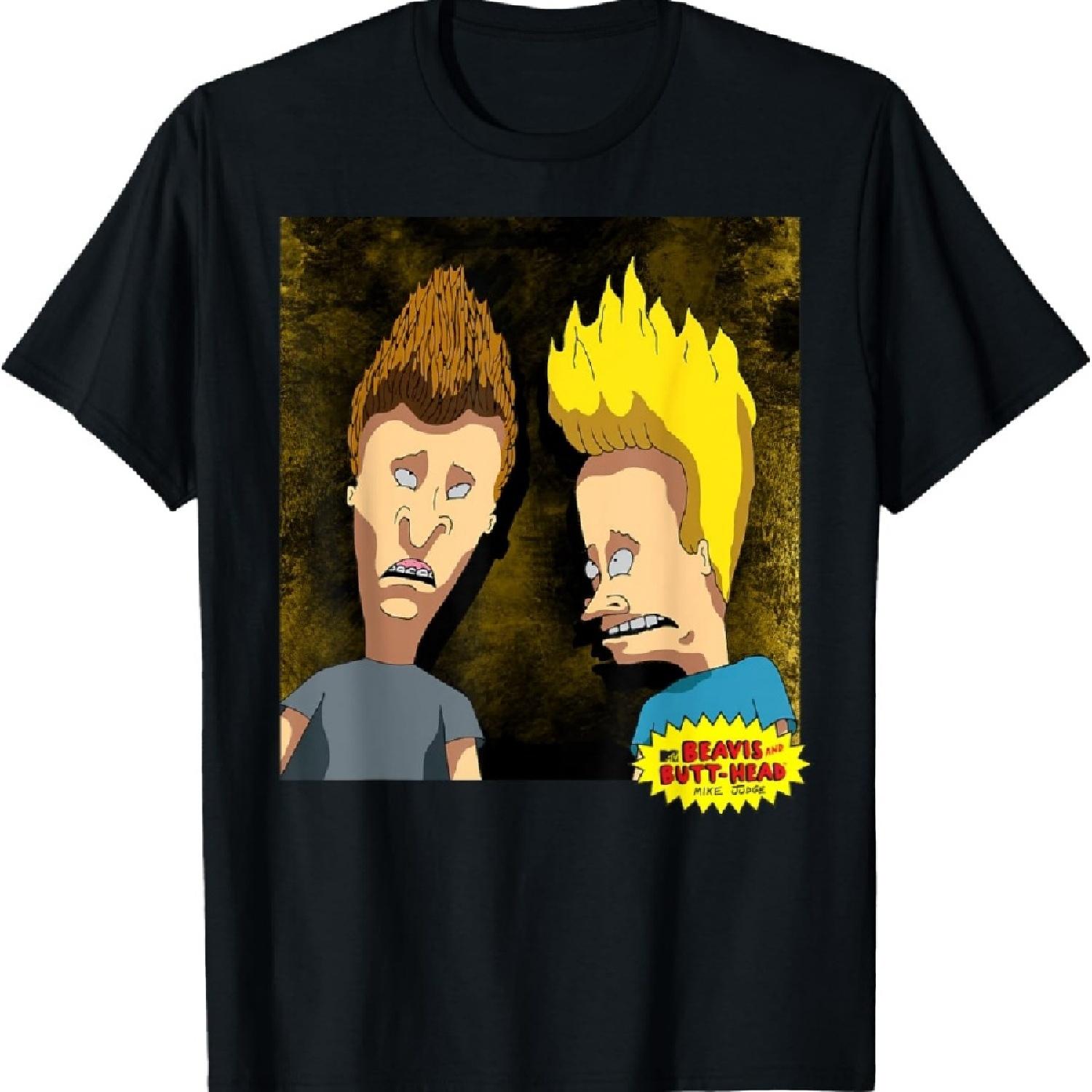 

Beavis and Butt-Head Detailed Portrait T-Shirt_1 XXXXXL чёрный