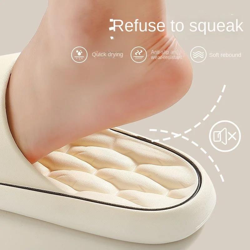 Men's Slide SandalsComfort Quick-Dry Footbed Beach Shower Slippers Non Slip Indoor Home Bedroom Pool Spa Guest College Dorm