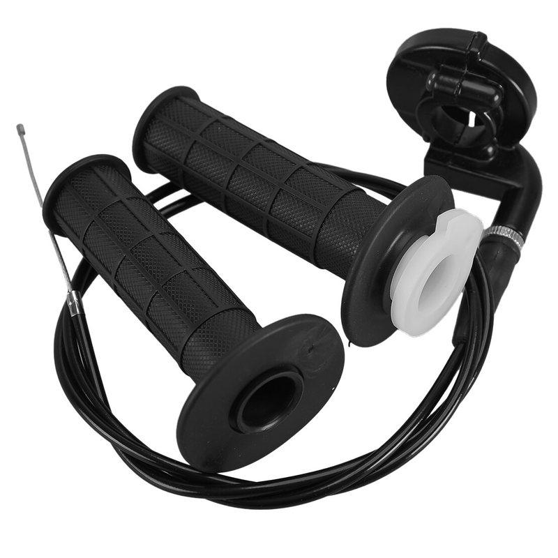 7/8 inch 22mm Motorcycle Scooter ATV Quad Handlebar Grip Twist Throttle Accelerator Handle Grips Cable Set Length 50inch