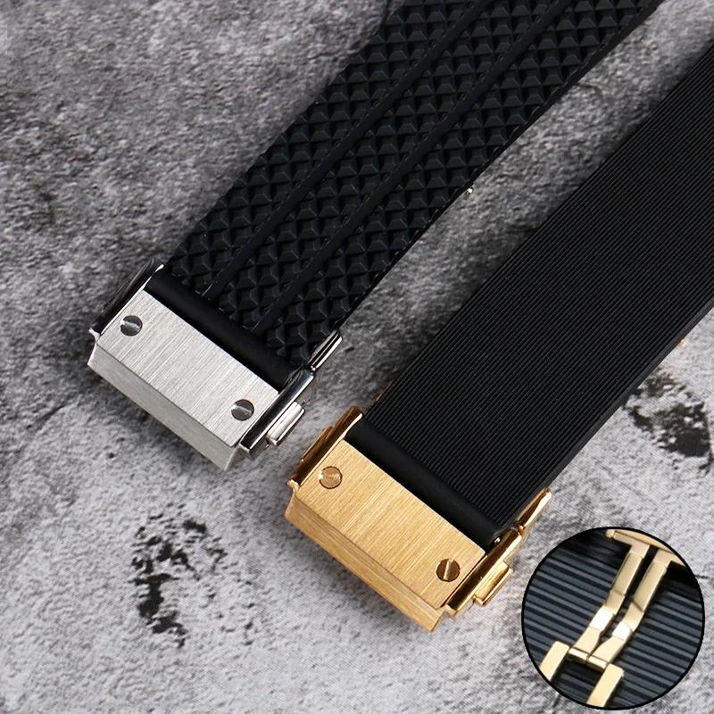 Armband für HUBLOT BIG BANG Silikon 26*19mm Wasserdicht Herren-Uhrenarmband Kette Uhr Zubehör Gummiarmband Armband