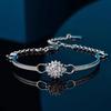 S925 Sterling Silver Platinum-plated Bracelet D Color Moissanite Half Bracelet Round Bag Simple and Elegant Women's Gift