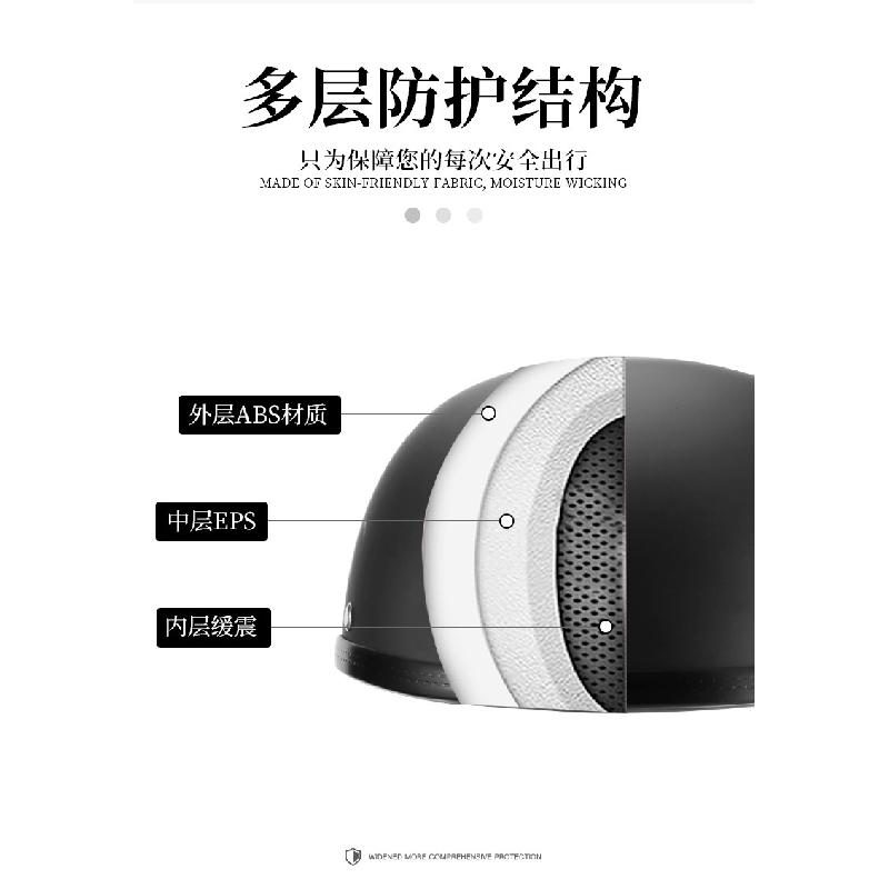 Lightweight Retro Open Face Motorcycle Helmet Breathable Summer Four Season Scooter Bike Half Helmet For Men Women