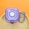 Clear Flexible Case with Carabiner Protector Cover for Rings Charger Shell Dustproof Charging Case Cover