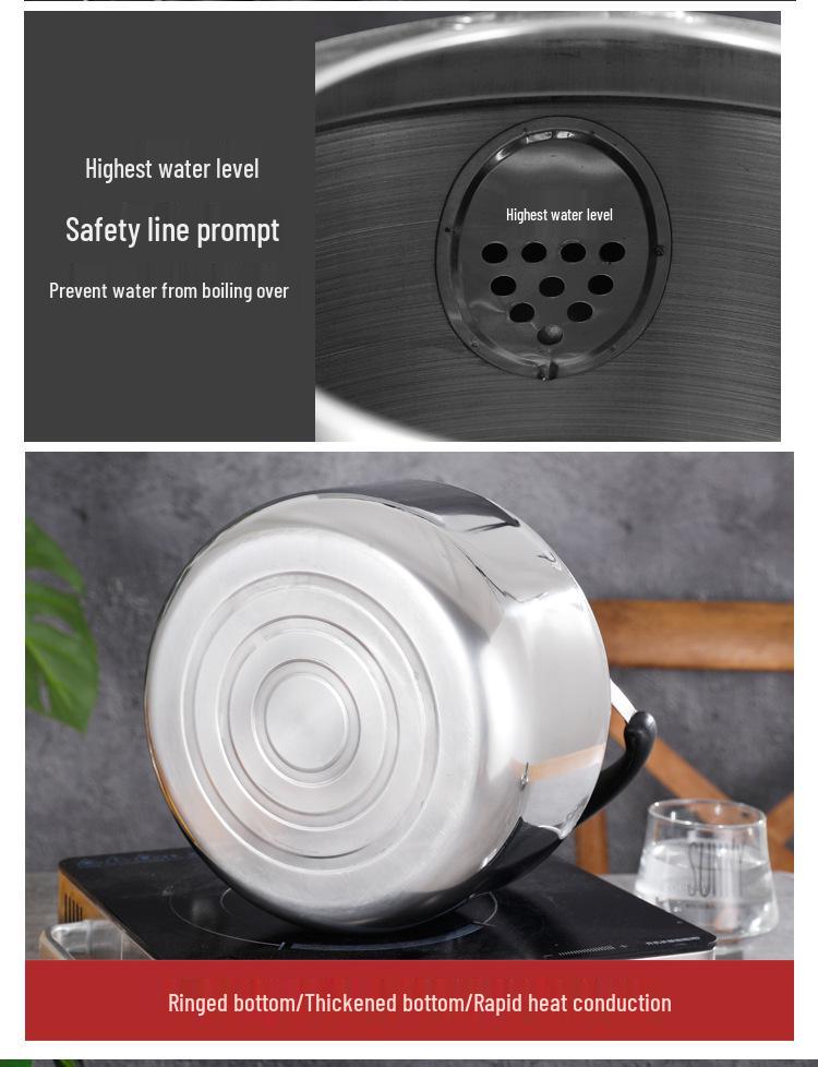 Large Capacity Stainless Steel Food Grade Kettle and Hot Water Teapot
