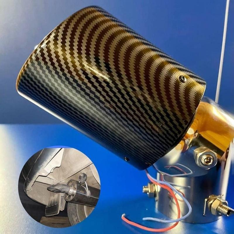 Výfuk s osvětleným tlumičem