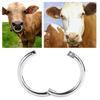 Carbon Steel Cow Nose Ring Silver Farm Animal Nose Ring Easy To Use Bull Nose Ring  Husbandry