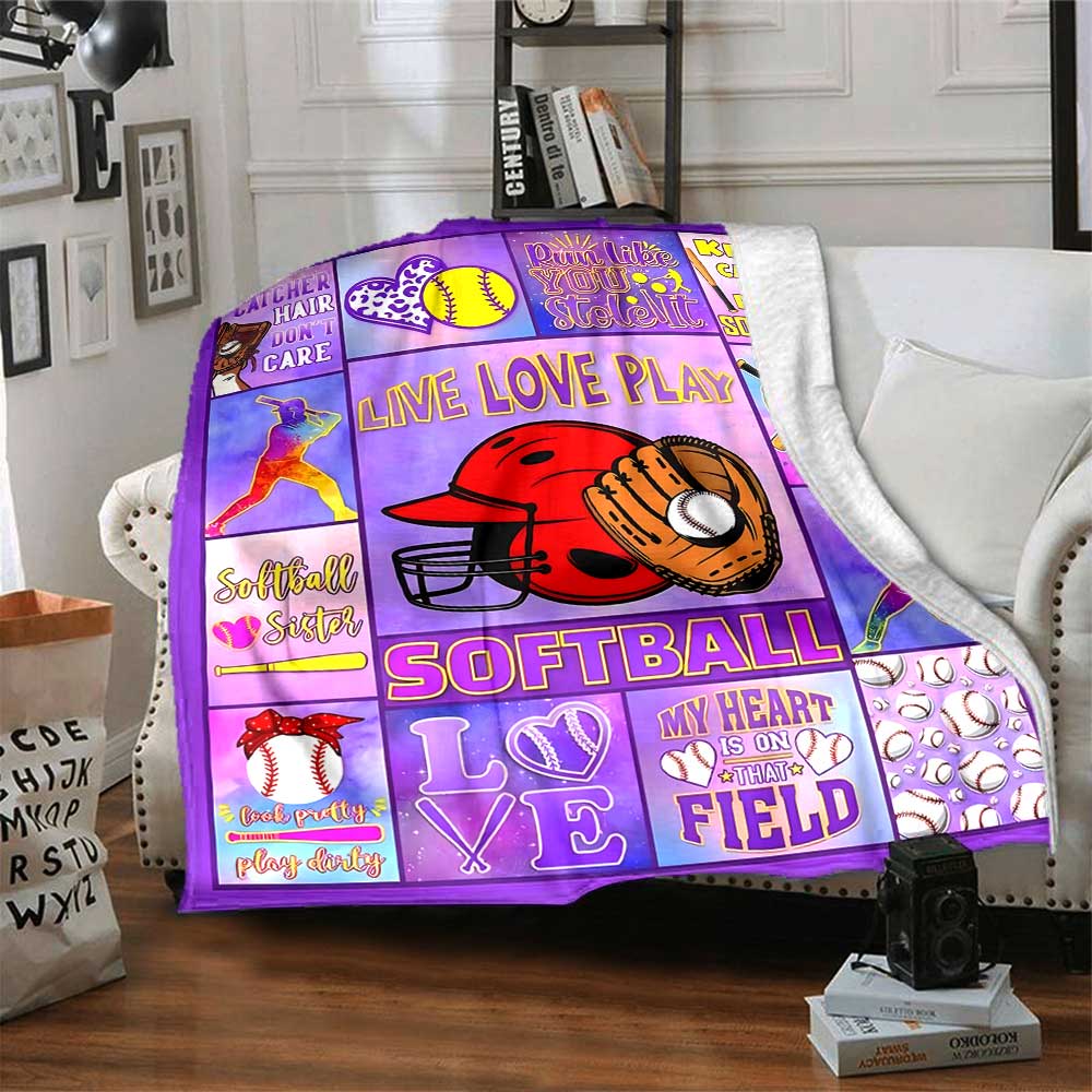 Sport Passion Poster Blanket Blanket Versatile for Couch Sofa Couch Office Bed Picnics Modern Style Gift for Travel, Home, Birthdays Y12