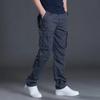 2025 Cotton Multi Flap Pockets Men's Straight Leg Cargo Pants Loose Casual Outdoor Pants Men's Work Pants for Hiking Tactical
