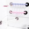 M-1pc Blue/White/Pink Suction Cup Type Hook 6 Rows For Kitchen Bathroom Corner Suspension Without Marks Plastics Hanger Hooks
