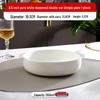 Linpan White Bone China 8.5-inch Deep Dish with Double Handles