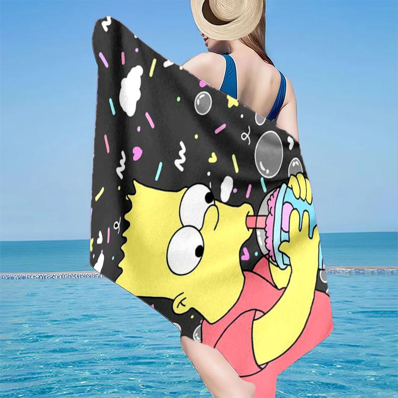 Yellow Family Portrait Beach Towel, Super Soft Microfiber, Gift for Her/Him, Birthday, for Pool, Beach, Travel, Home Decor Fan gifts