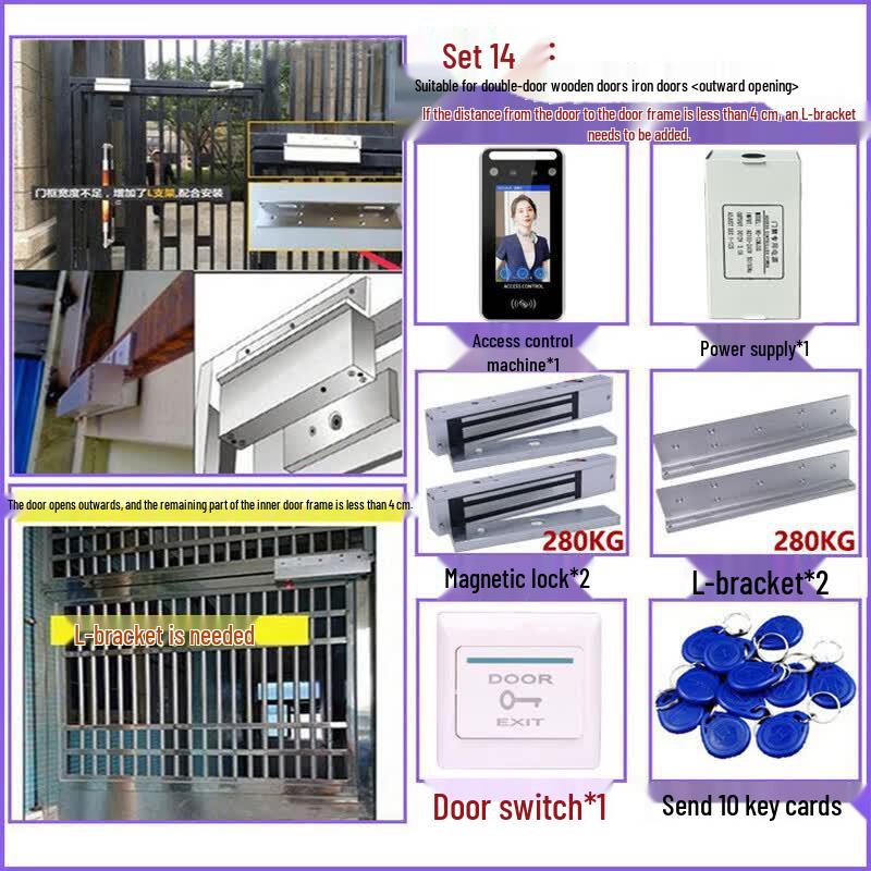 

Face Recognition Access Control & Attendance System CN plug (adapter included)