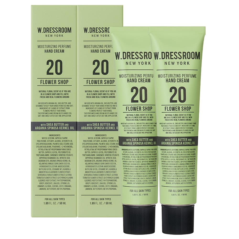 W Dress Room Perfume Hand Cream No 20 Flower Shop, 50ml, 2 sztuki