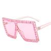 Rhinestone Decoration Women Sunglasses Square Shape Cool Stylish Sunglasses Female European American Style Sun Glasses for Woman