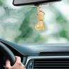 Clear Glass Perfume Bottle 6ML Car Refillable Decoration Colorful Love Heart Shape Wood Lid Aromatherapy Essential Oil Empty Hanging Pendant Mini Air