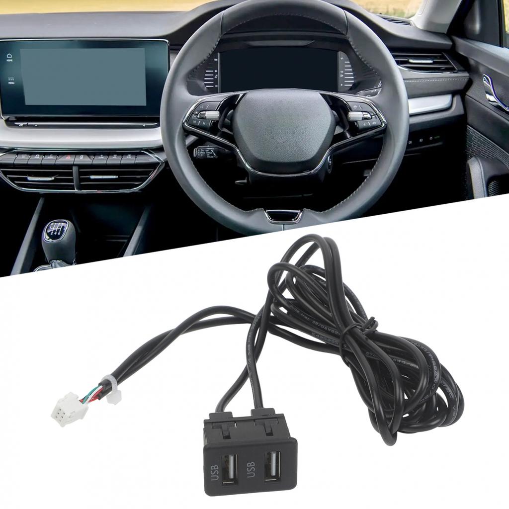 6 Pin USB Port Car Navigation USB Interface Dual USB Panel 6-pin Connector
