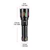 Super Bright Flashlight Portable Rechargeable LED Lamp Zoom Lantern Waterproof Outdoor Lights For Fishing