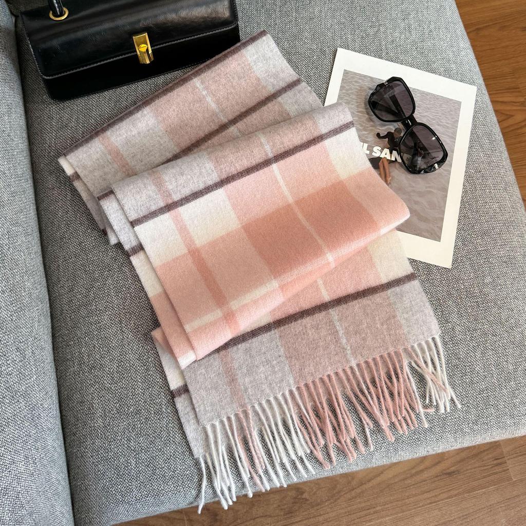 2025 Unisex 100% Wool Scarf: Versatile and Warm for Autumn & Winter