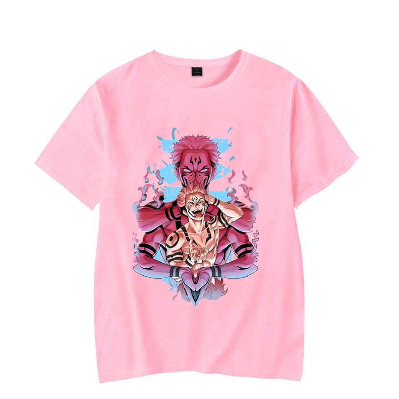 New Anime Ryomen Sukuna Print T-shirt Women's Men's Fashion Casual Summer Unisex Anime Short Sleeve Shirts Tee