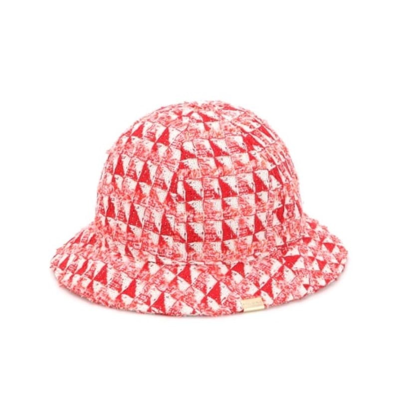 WHITE SANDS Fringe Tweed Bucket Hat Prince 3COLORS