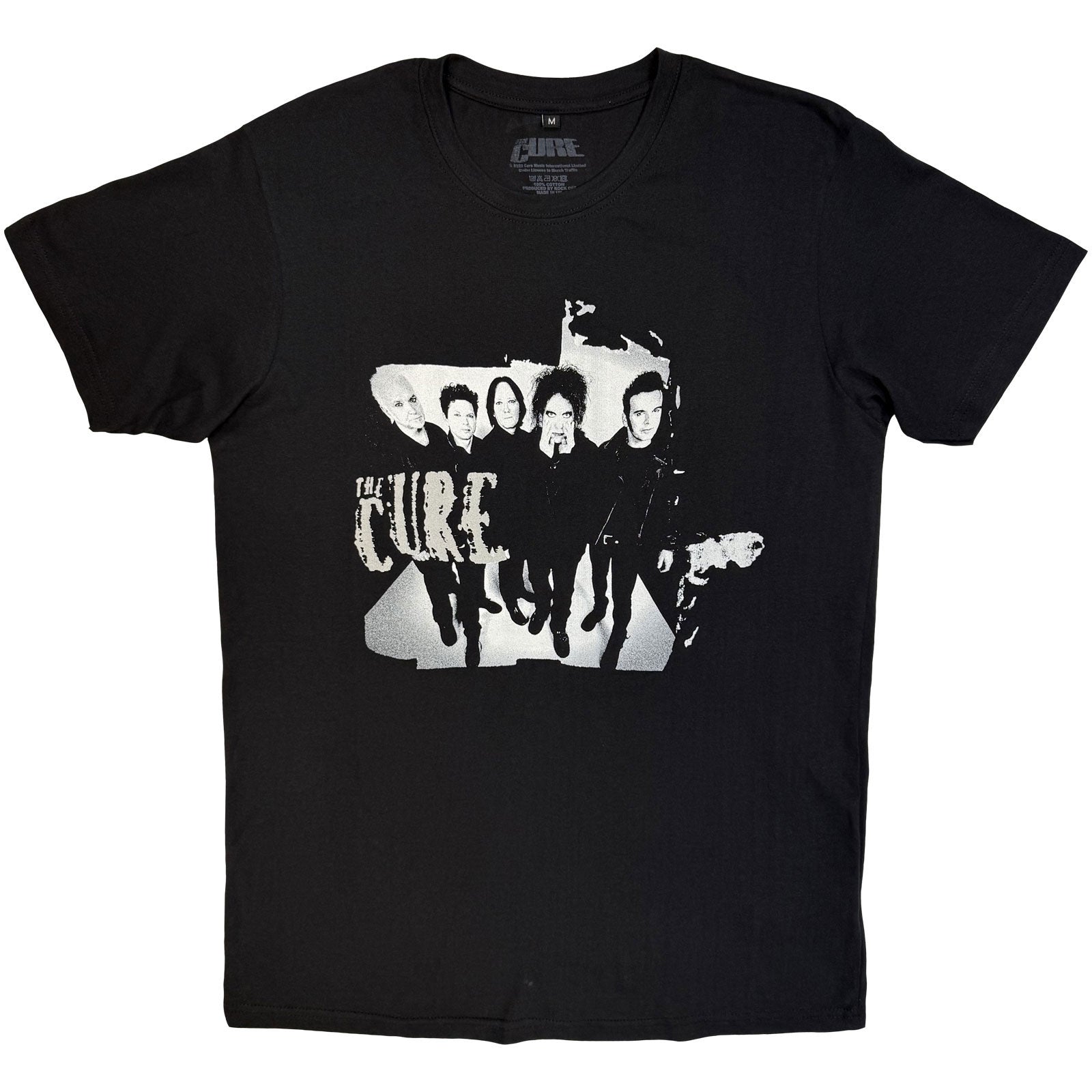 The Cure Premium Carbon TShirt 40 Years Band Photo Black OFFICIAL NEW S