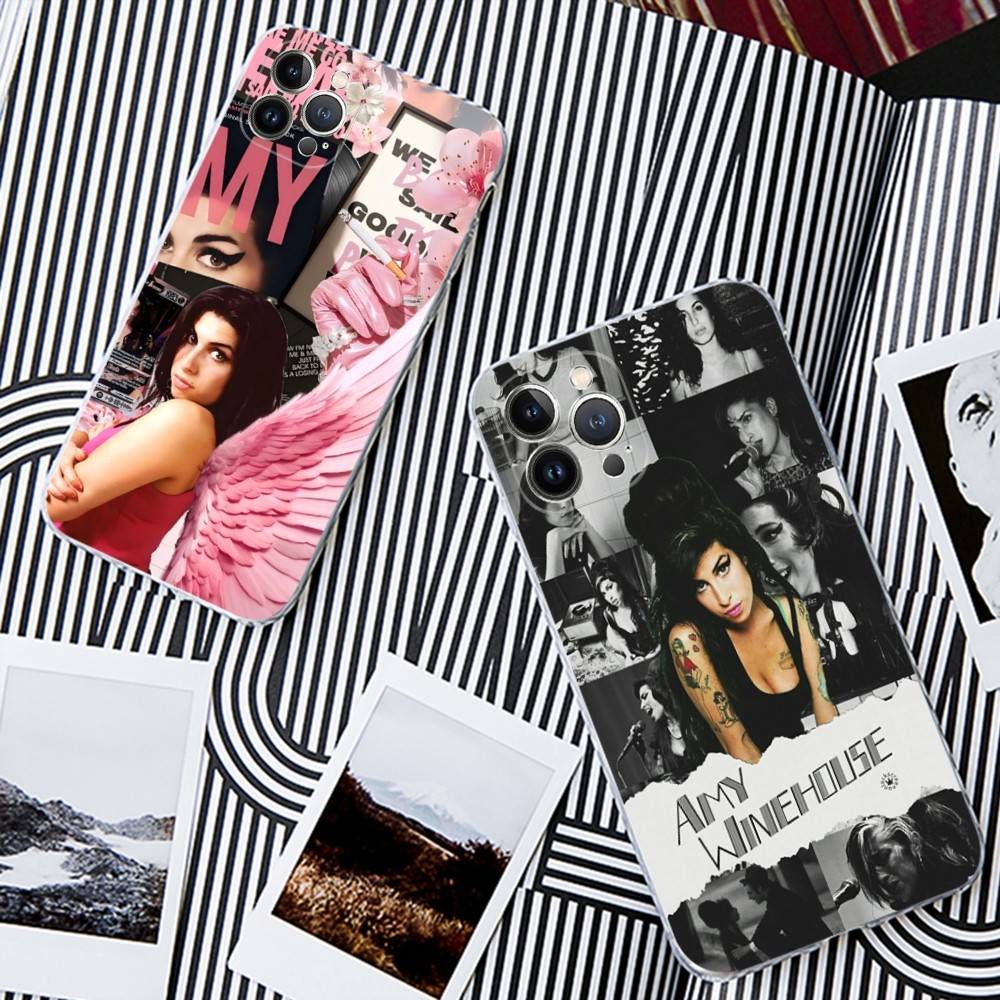 Schöne Frau A-Amy W-Winehouse Transparente Handyhülle Für IPhone 16 15 14 13 12 11 Pro Max Plus Weiche Hülle