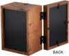 Maruwa Boeki Photo & Craft Box, Vertical, Brown, 4008451-02, Wood Grain Finish, for Photo Frames, Small Items, and Miscellaneous Goods