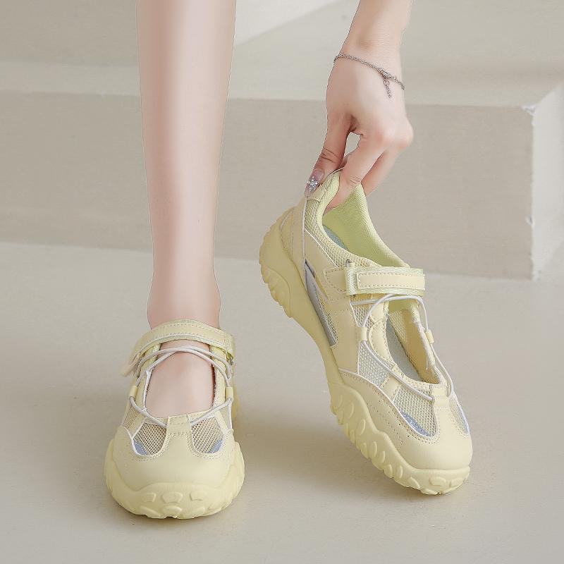 

Fashion Shoes Female 2025 Brand Shallow Women s Vulcanize Shoes New Round Toe Hot Sale Mesh Light Best Seller Casual Flat Shoes Zapatos 40 жёлтый