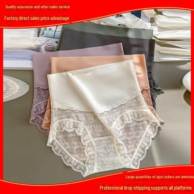 High Waist Lace Panties for Women - Sexy, Breathable, Comfortable Briefs with Elastic Waist for a Flattering Fit