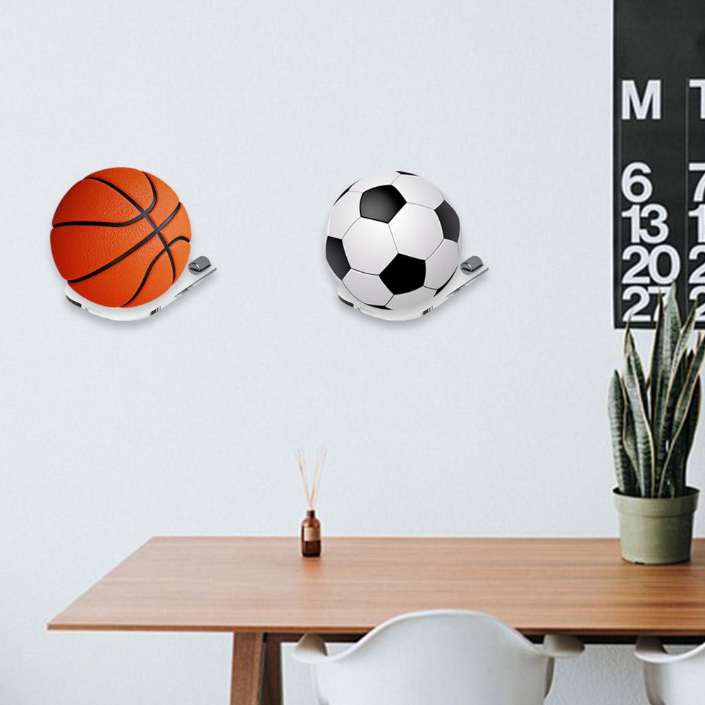 Wall Mount Basketball Bracket Holds Space Saving Soccer Display Rack  Volleyball Rugby