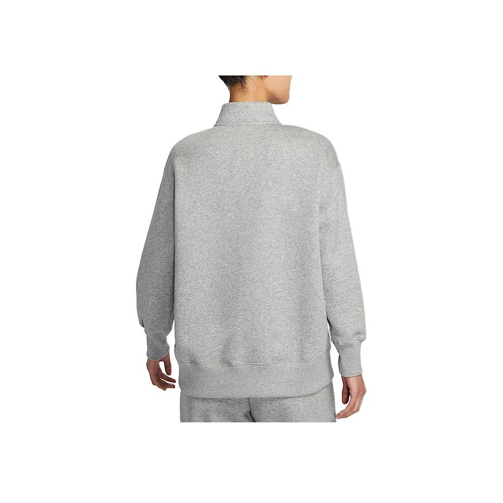 Nike Sportswear Phoenix Fleece Oversized Logo Sweatshirt Women Sweatshirt Dark-Gray Off-White HJ0932-063