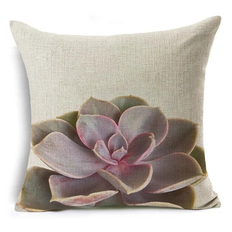 Nordic Style Succulents Printed Cushion Cover Pineapple Ananas Pattern Pillow Case Home Decorative Sofa Car Chair Throw Pillows
