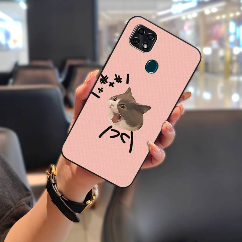 Back Cover Cartoon Phone Case For ZTE Blade 20 Couple TPU Durable Waterproof Anti-dust Shockproof Anti-knock Protective