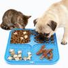 Haustier-Leck-Silikonmatte Langsam-Futterer Hundefutterteller Bade-Ablenkung Saugnapf Trainingsfutterer Zubehör für Hunde