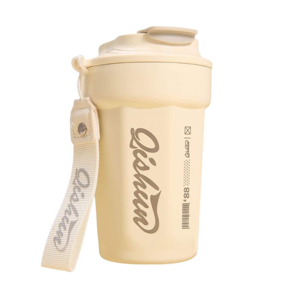 

Insulated Water Bottle Stainless Steel Portable Water Cup Vacuum Water Bottle Sports Water Bottle for Camping Hiking 450ml белый