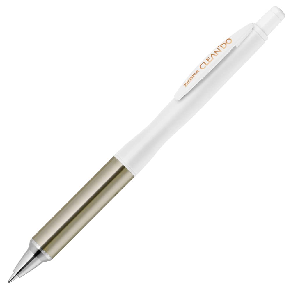 Zebra Ballpoint Antibacterial Clean 1 Oil-Based Pen, Dou, 0.7mm, White, Pen, P-BA113-W