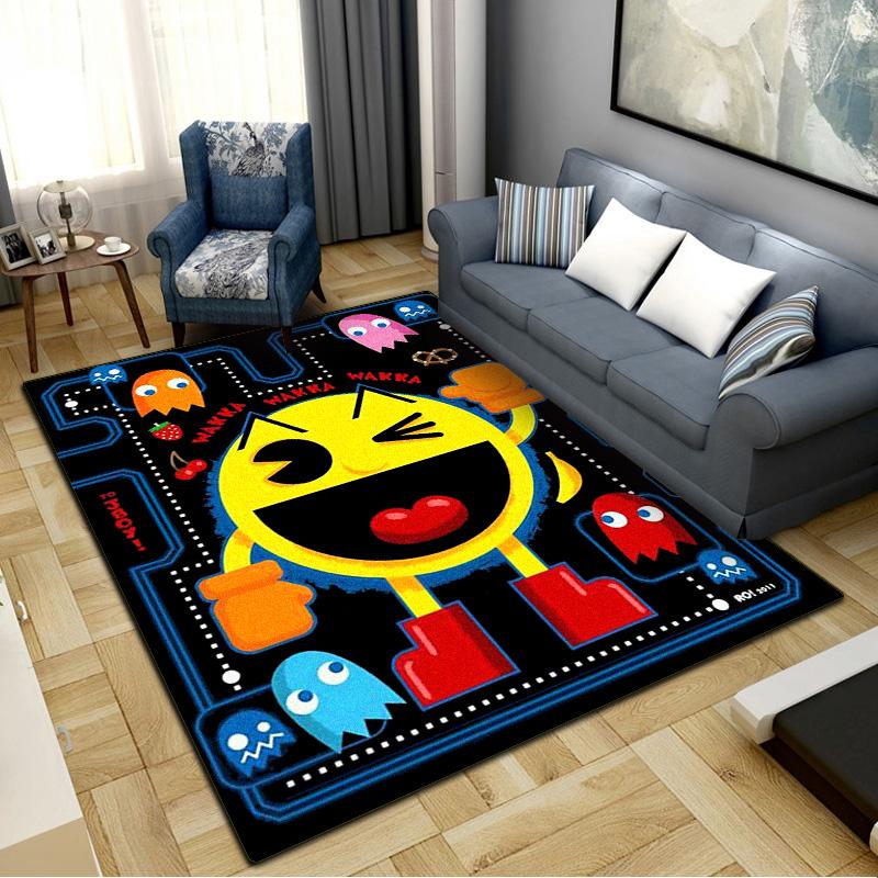 Pacman Carpet Rug for Living Room Bedroom Home Sofa Decoration,Kids play Non-slip Floor Mat