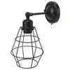 Farmhouse Wall Light Fixtures Industrial Wall Mount Vintage Bedside Light Cage E27 E26 Lamp Holder