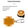 Gas Refill Adapter Leakproof Refill Flat Tank Conversion Adapter Explosion-proof Camping Canister Vent Valve for Camping Picnic