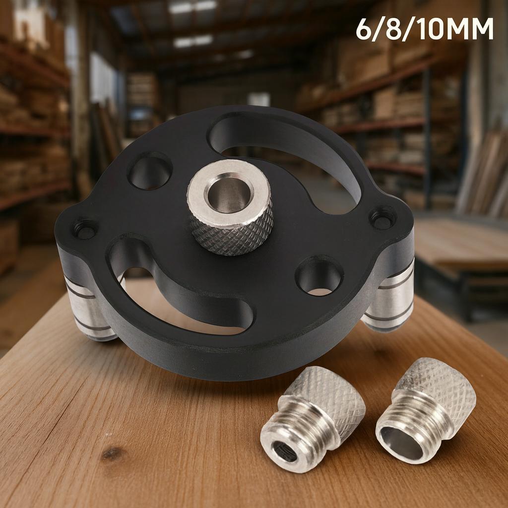 

Self Center Dowel Jig, Adjustable Drill Guide for Straight Holes, Woodworking Joint Locator Tool for DIY Furniture Assembly