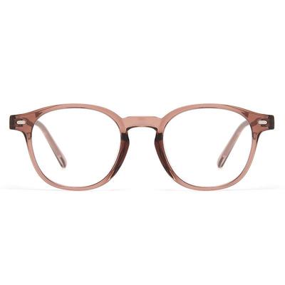 Retro Japanese TR90 Round Unisex Glasses - Tortoiseshell, Anti-Blue Light, Prescription-Compatible