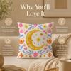 Colorful Decorative Cushion Cover Double-Sided Printed Pillow Cover Hypoallergenic Dust-Mite Proof