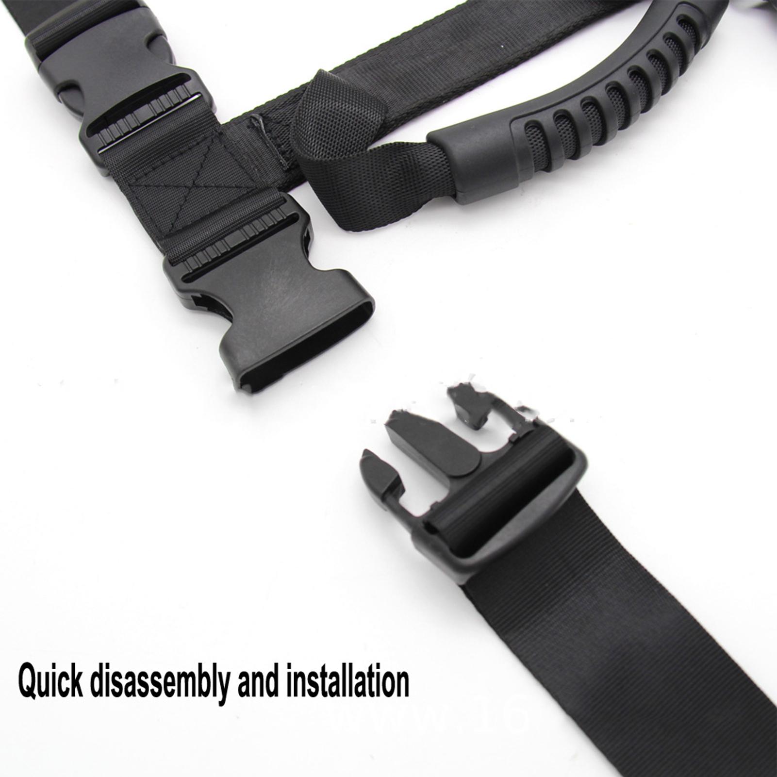 

Motorcycle Tail Box Buckle Strap Adjustable Wear Resistant with Handle Universal Accessory