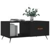 Black Coffee Table 90 X 50 X 40 Cm Particleboard