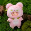 New Peach Fox Plush Toy Children's Monkey Doll Backpack Hanging Ornament Healing Table Birthday Gift