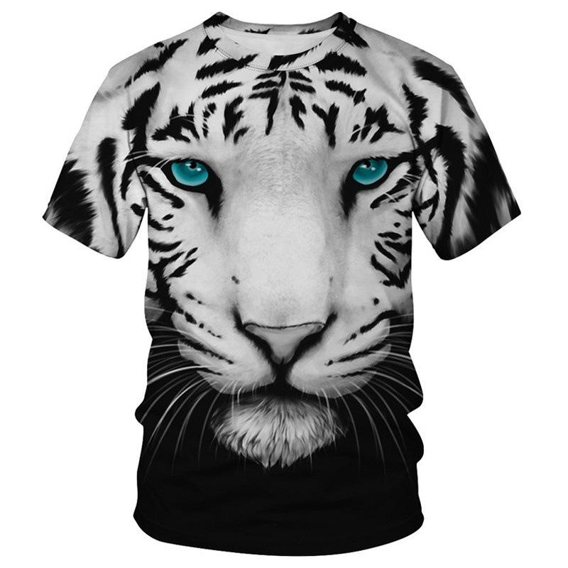 New Men's T-shirt Loose Casual Pullover Short Sleeve 3d Printing Fashion Men's Tops