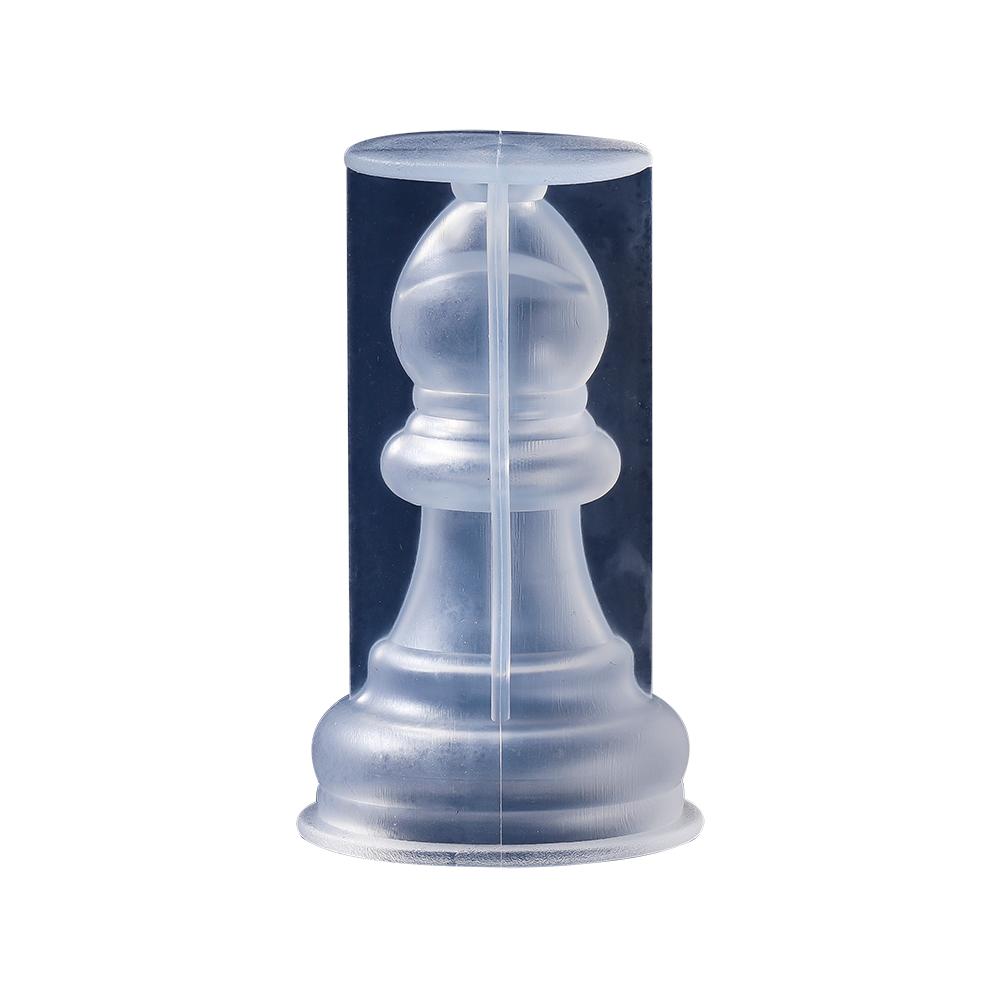 DIY Chess Piece Crystal Epoxy Resin Mold Queen King Three-Dimensional Chess Silicone Mold for Epoxy Resin Mould Crafts